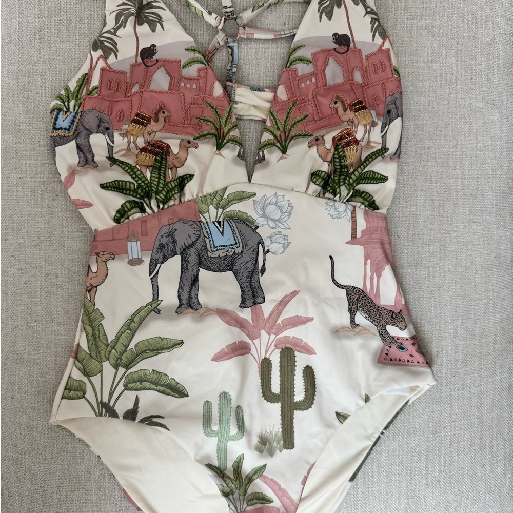 OndadeMar Multicolor Printed One Piece Swimsuit
